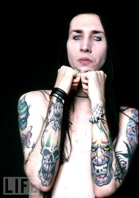 Marilyn Manson Hand Tattoos