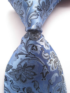 lassic Floral Blue Black JACQUARD WOVEN 100% Silk Men's Tie Necktie