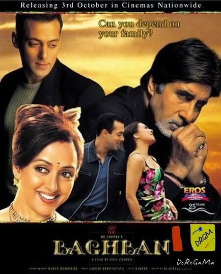 Baghban 2003 Hindi 480p BrRip 500MB, Baghbaan hindi movie 400MB Brrip bluray 480p 300mb free download or watch online at world4ufree.be