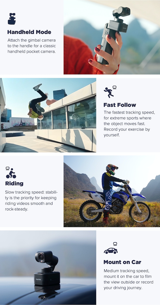 Shot With Feiyu Pocket 3 Detachable 3-Axis Gimbal Camera