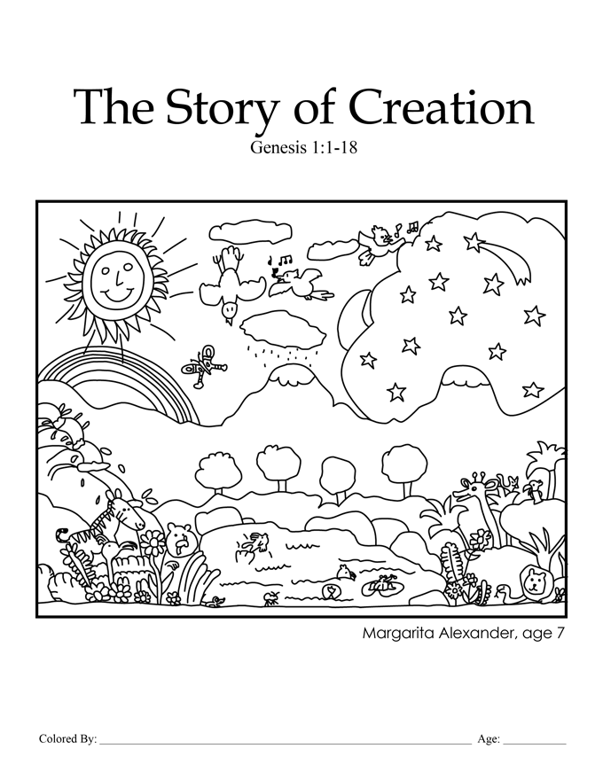 Creation Coloring Pages Coloring