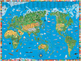 Printable World Map Kids