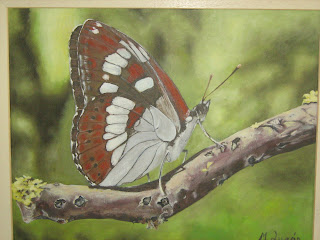 oleo, lienzo, mariposas, pintura