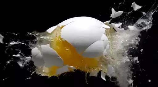 Why the eggs exploded in the microwave?