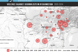 New Mapping Attacks On Journalists Inward Afghanistan