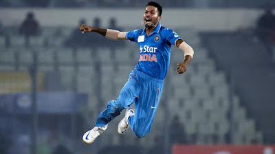 Hardik Pandya took three wickets in his opening 