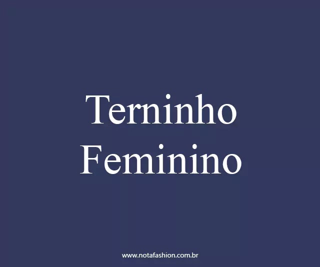 Terninho feminino