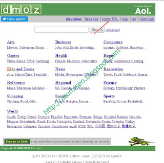 cara daftarkan website / blog ke DMOZ