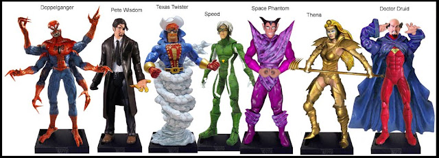 <b>Wave 42</b>: Doppelganger, Pete Wisdom, Texas Twister, Speed, Space Phantom, Thena, Doctor Druid