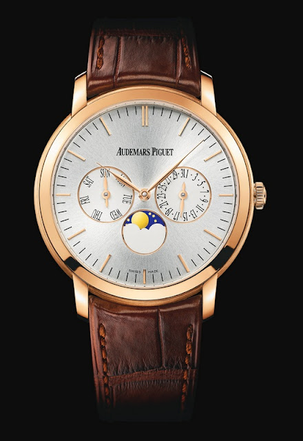 Stunning Swiss Replica Audemars Piguet Jules Audemars Moon Phase Calendar 18 Karat Pink Gold 39mm Watch Review