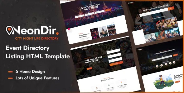 Best Event Directory Listing HTML Template