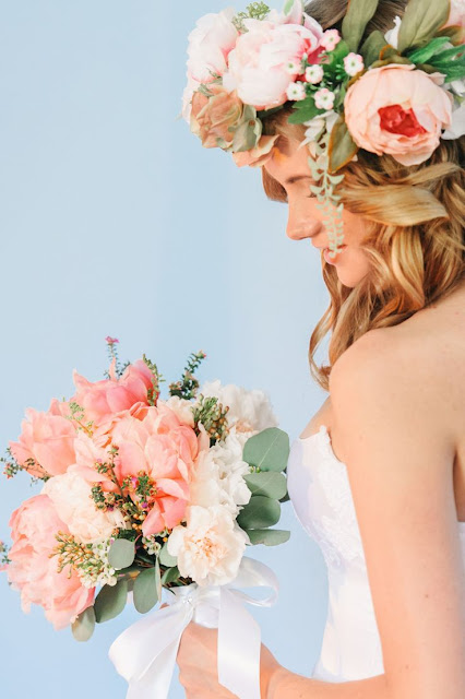 wedding crown of flowers