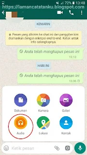 icon audio untuk memilih file audio tidak terbaca