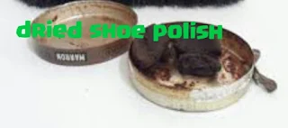 dried shoe polish