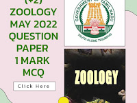 CLASS 12 (+2) ZOOLOGY TM-EM MAY 2022 QUESTION PAPER 1 MARK  MCQ QUESTIONS - ONLINE TEST - QUESTION 01-15