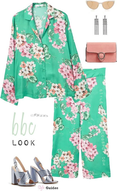 party outfit look flowers