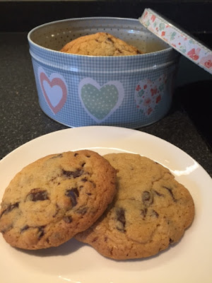 The Improving Cook- American Style Chocolate Chip Cookies in a tin