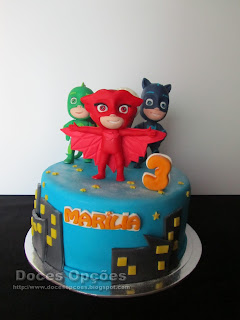 Os PJ Masks no 3º aniversário da Maríria