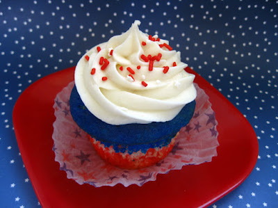 Red, White, and Blue Cupcakes Recipe