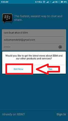 Buat ID BBM | Cara Buat Akun BBM ID Baru di Android Dengan Email Gmail 