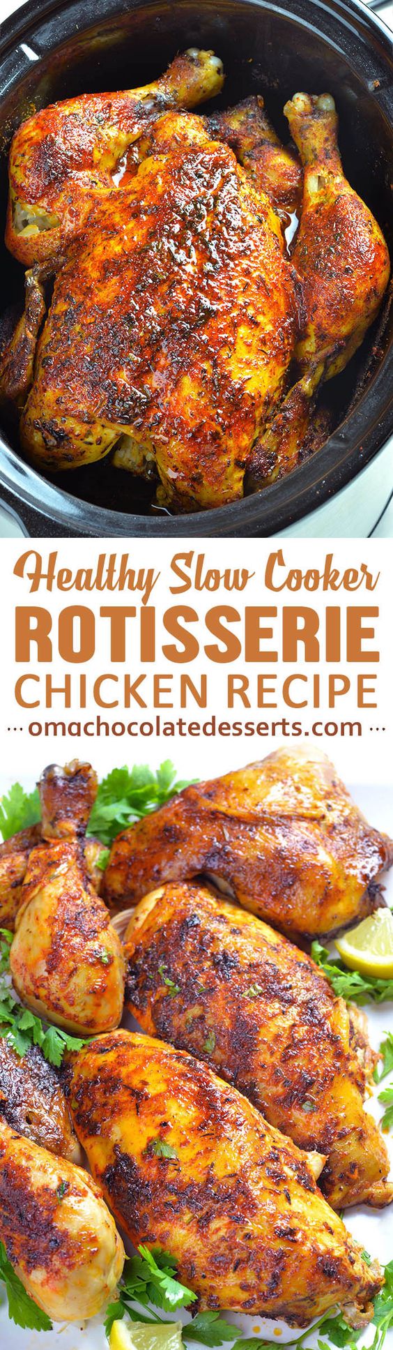 Slow Cooker Rotisserie Chicken