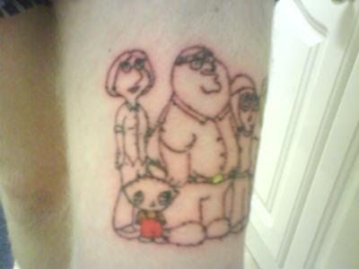 guy tattoos. Family Guy Tattoos