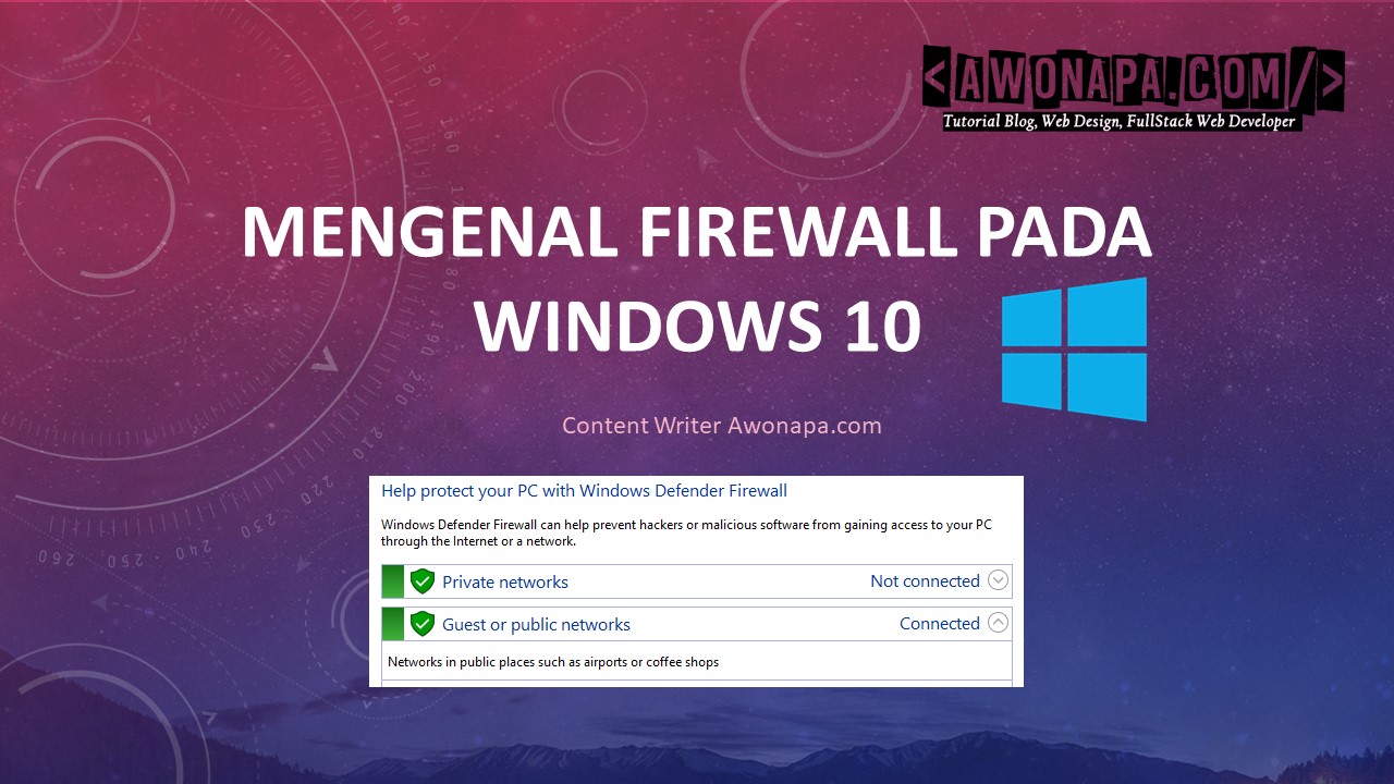 Penjelasan Firewall pada Windows 10