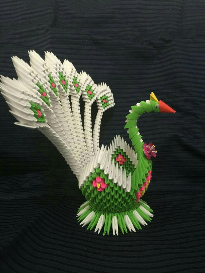 10 Contoh Karya Origami  Angsa  3D yang Unik Seni Rupa