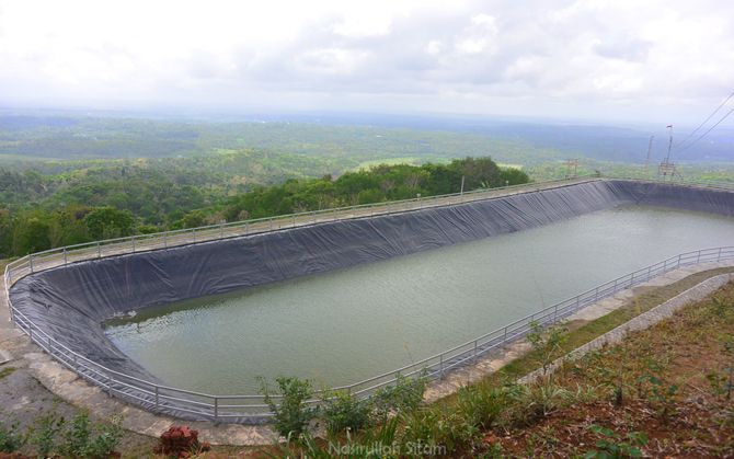 Waduk Mini Kleco dari perbukitan