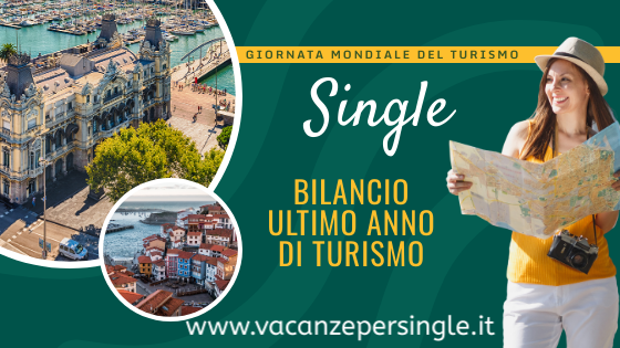 Giornata mondiale del Turismo Bilancio ultimo anno del turismo single