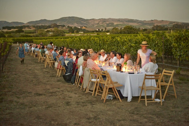 Outstanding in the field farm dinner at Robert Sinskey Winery