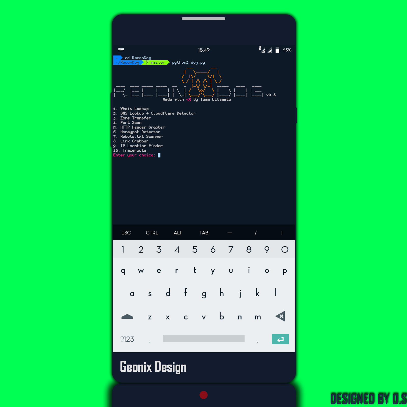 install recondog on termux