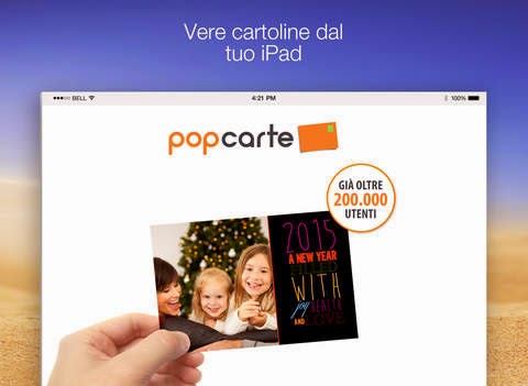 Popcarte - Cartolina Postale du vacanza personalizzata, stampata ed inviata per Posta