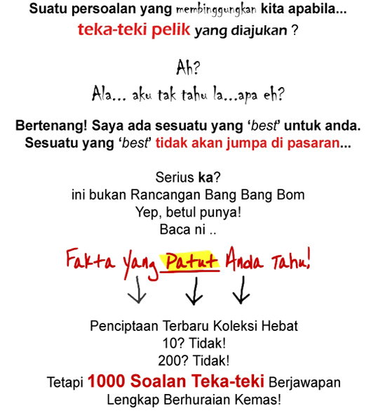 TEKA-TEKI 1 RIBU  1000 Soalan  KOLEKSI TEKA-TEKI BAHASA 