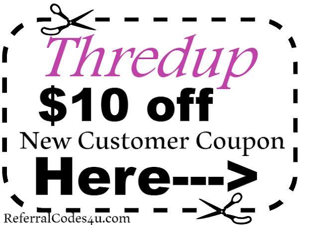 $10 off Thredup New Customer Coupon Code 2021 Jan, Feb, March, April, May, June