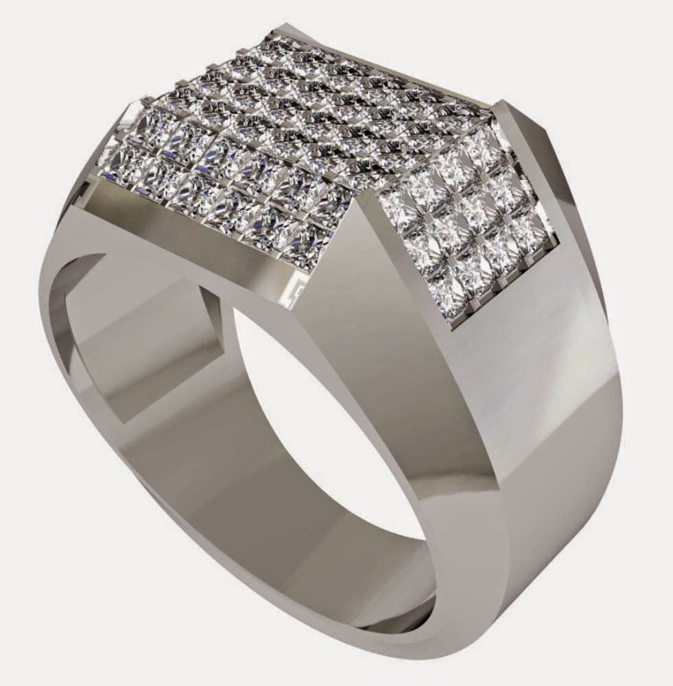  Mens  Princess  Cut  Diamond Wedding  Rings  Design