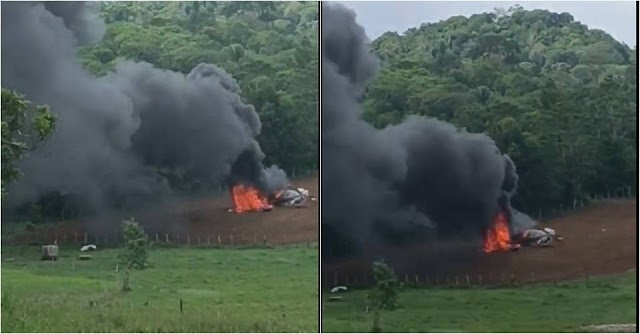 Piloto morre em queda de avião de pequeno porte em São Sebastião do Passé. Confira Vídeo