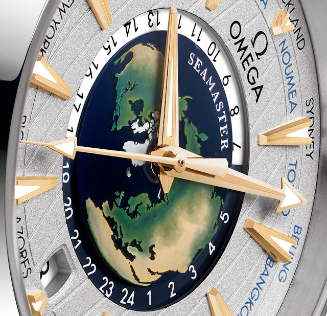 Réplicas Relojes Omega Seamaster Aqua Terra Worldtimer Edición Limitada