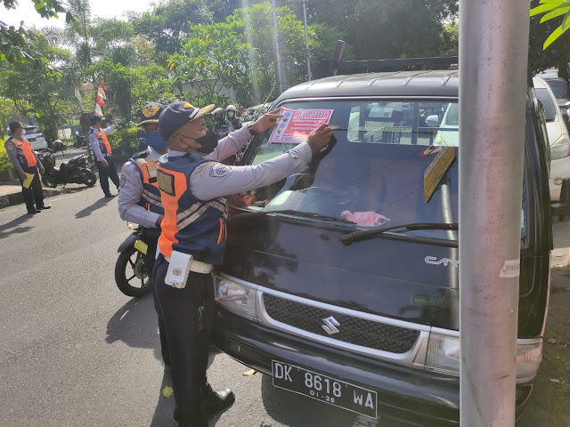   Lagi Dishub Denpasar Tertibkan 43 Kendaraan Pelanggar Parkir 