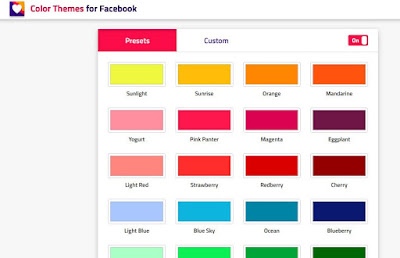 color themes for facebook