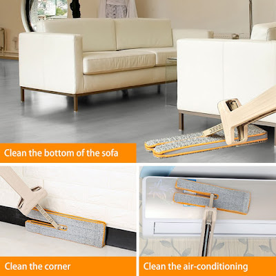Double-Sided Flat Mop-Easy Self Wringing Floor Mop Cleaning Tool