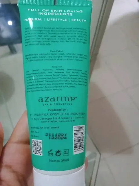 kandungan Sunscreen Azarine SPF 45 Kemasan