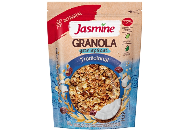 COMER & BEBER: Jasmine amplia portfólio com Granola Zero Açúcar 250g
