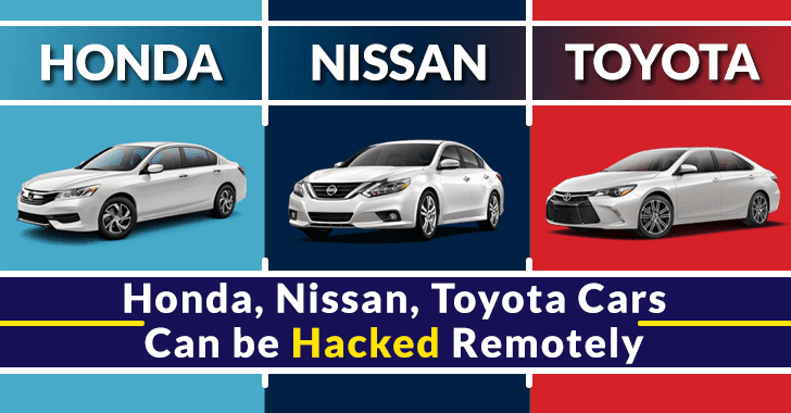 Bug in Honda, Nissan, Toyota Cars App Let Hackers Unlock & Start The Car Remotely