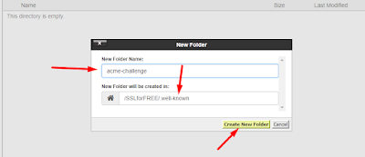 Now create acme-challenge folder