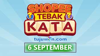 kunci jawaban tebak kata shopee harian tantangan 6 september 2022 terbaru