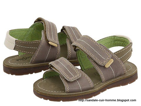 Sandale cuir homme:cuir-674665