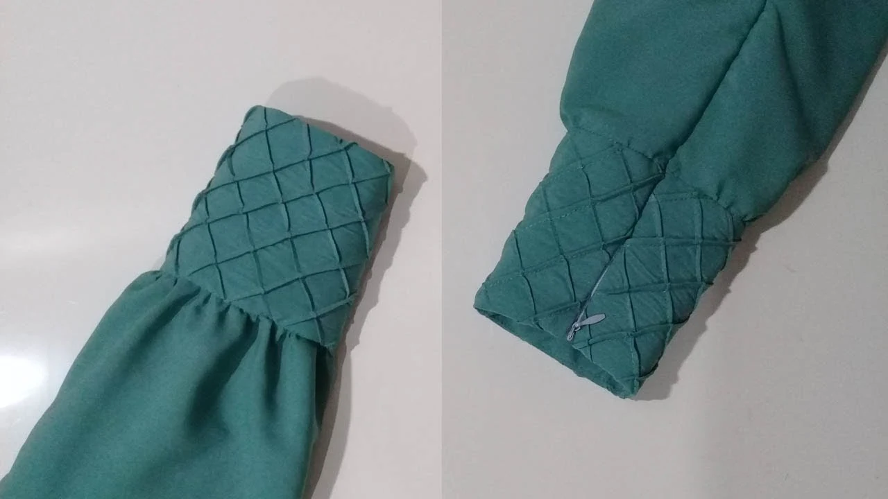 Tutorial Membuat Lengan Gamis - Model ujung lengan baju gamis