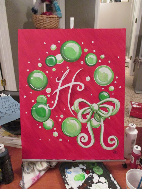 Christmas Wreath Painting - JFleming 2015