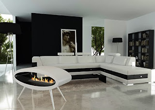 Modern Ellipse Fireplace